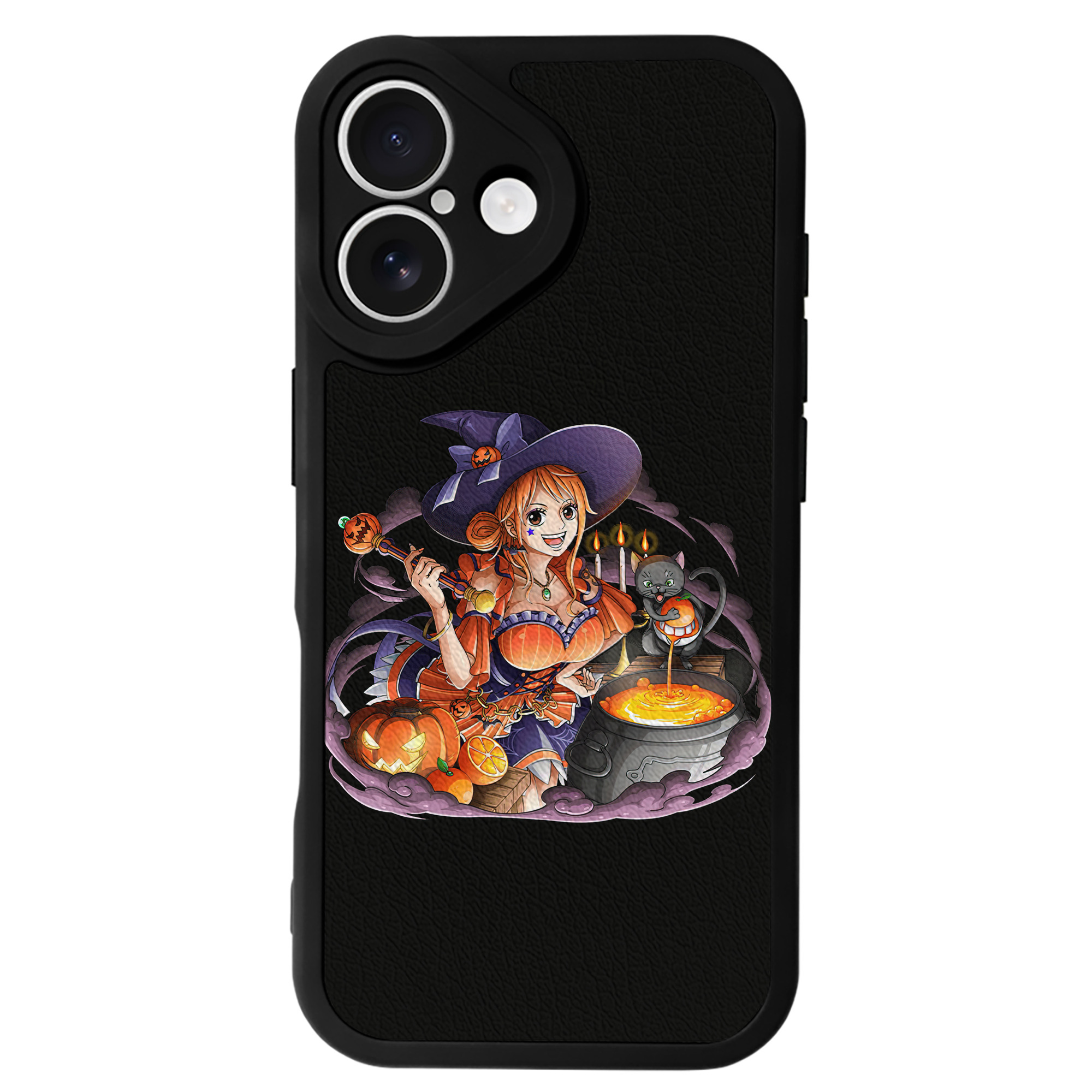 （画像用） ワンピース ナミ ONE PIECE Nami 【iPhone 16シリーズ対応】シリコンスマホケース（レザー調） 材質：シリコン